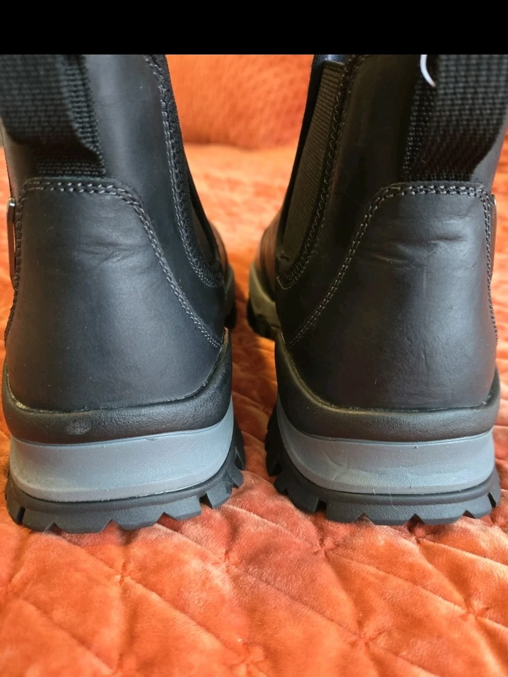 Men's Black Slip-On Florsheim 11m NWT Rugged Chelsea Boots Original LeatherClean